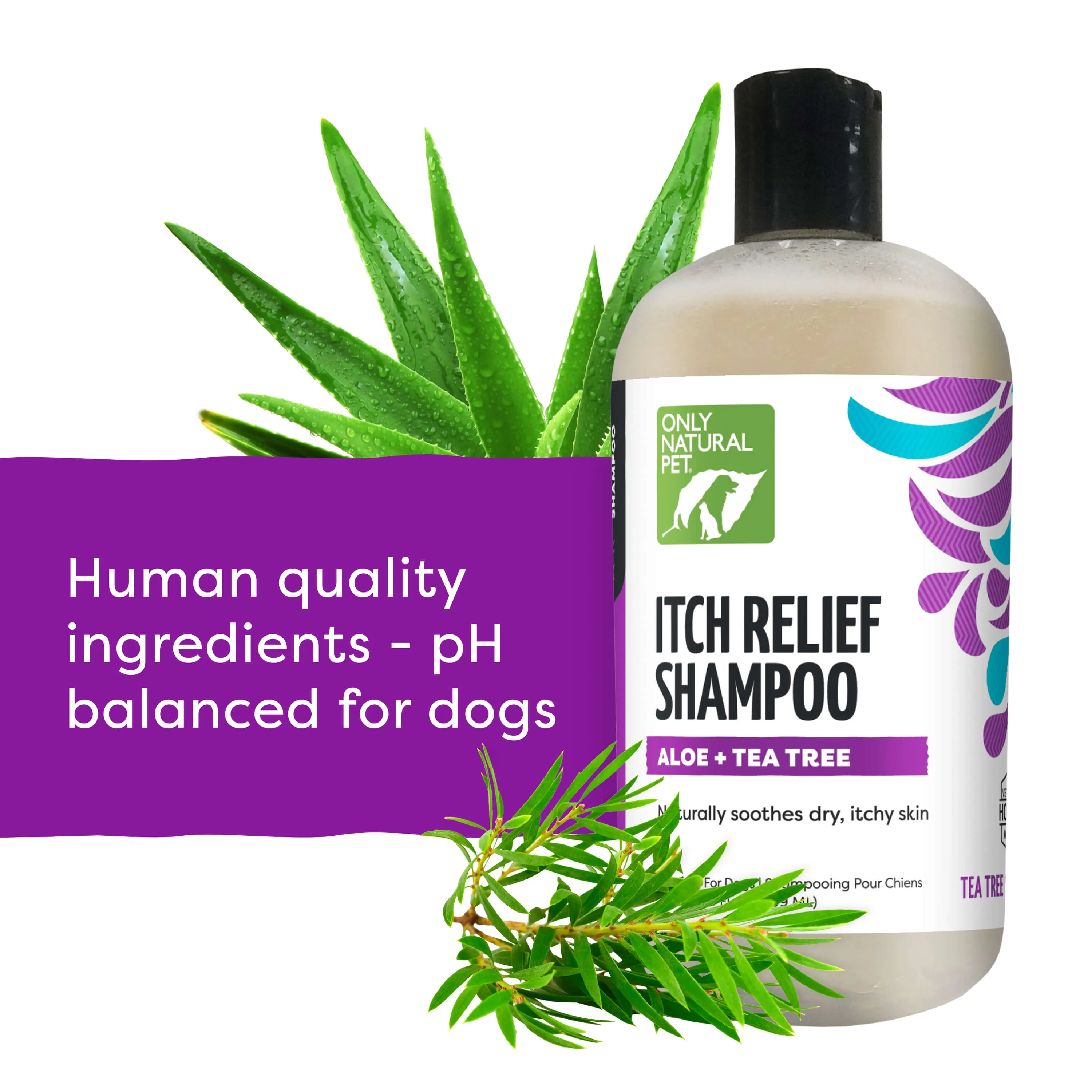 Only Natural Pet Itch Relief Shampoo with Aloe   Tea Tree for Dogs