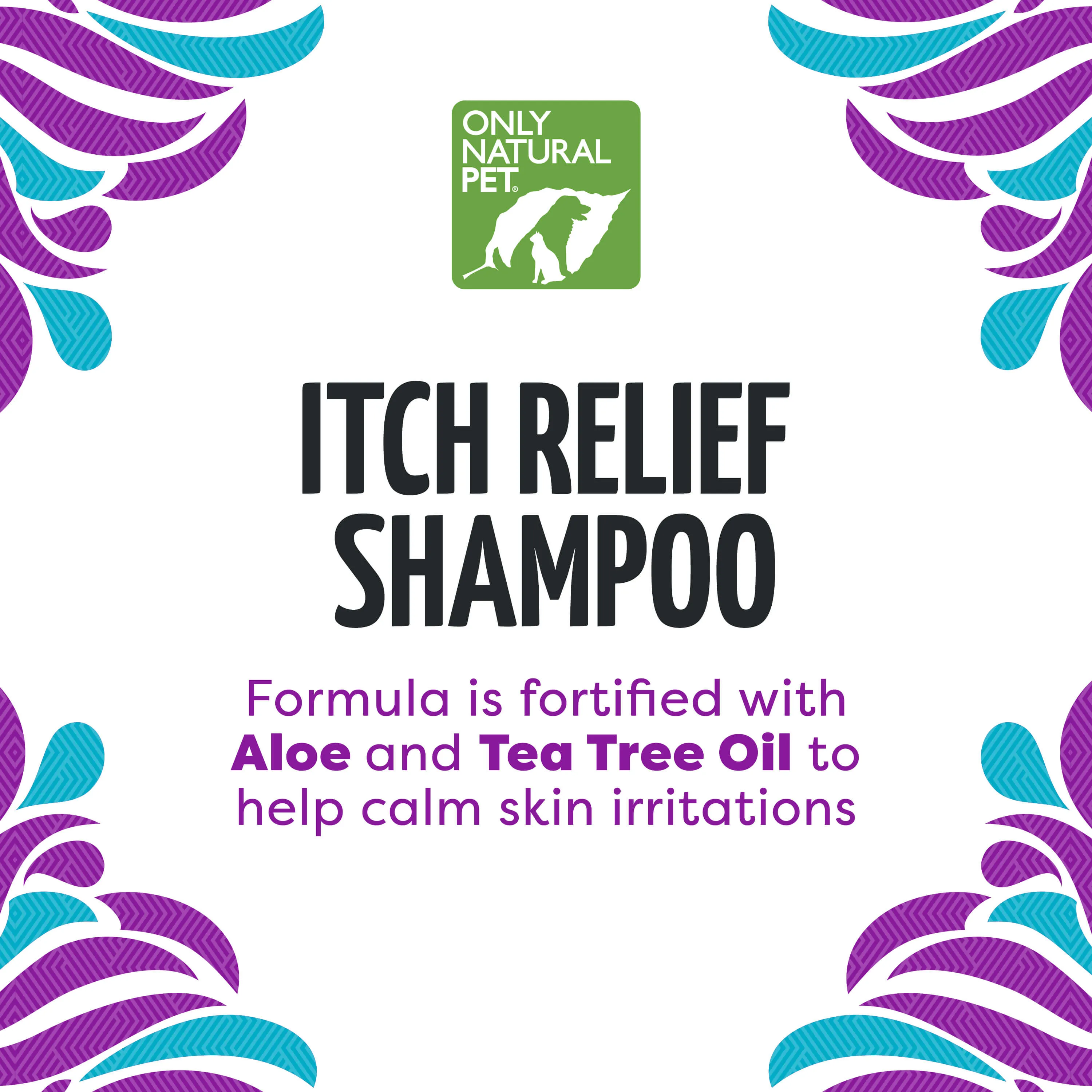 Only Natural Pet Itch Relief Shampoo with Aloe   Tea Tree for Dogs