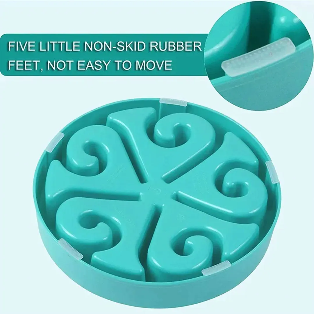 PetAffairs Nontoxic Interactive Slow Feeder Pet Bowl with Non-Slip Design