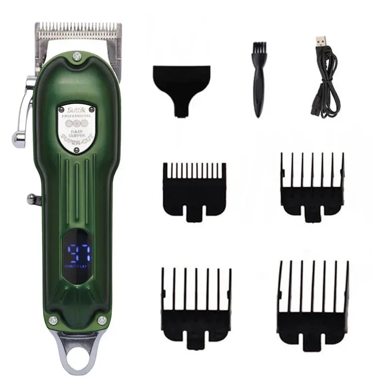 Professional Dog Hair Clipper All Metal Rechargeable Pet Trimmer Cat Shaver Cutting Machine Pets Low Noice Grooming Haircut