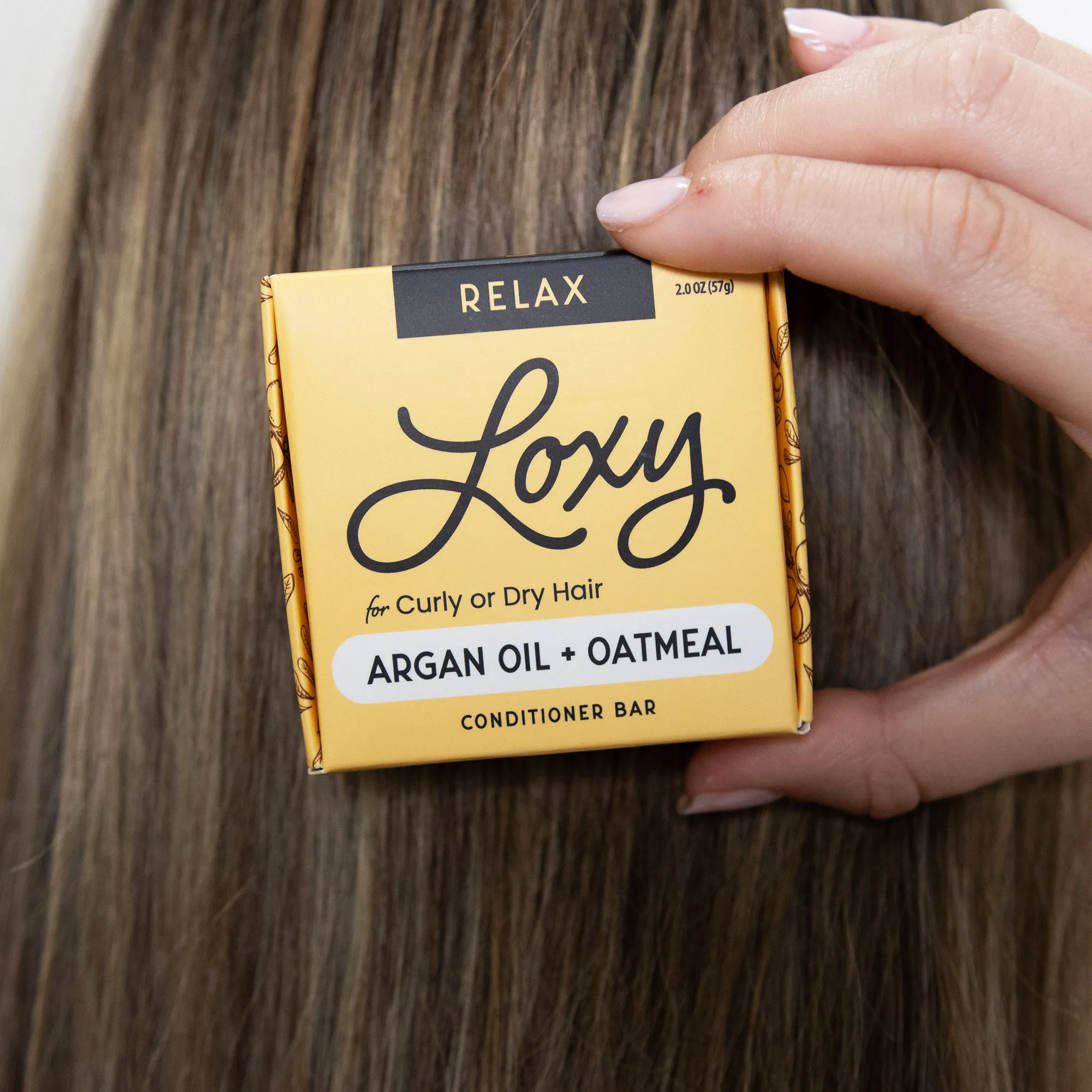 RELAX: Conditioner Bar for dry, frizzy or curly hair with Argan Oil & Jojoba Oil