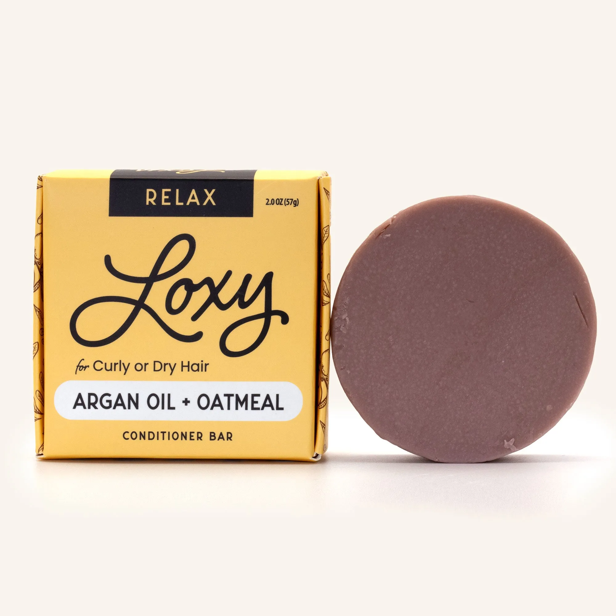 RELAX: Conditioner Bar for dry, frizzy or curly hair with Argan Oil & Jojoba Oil