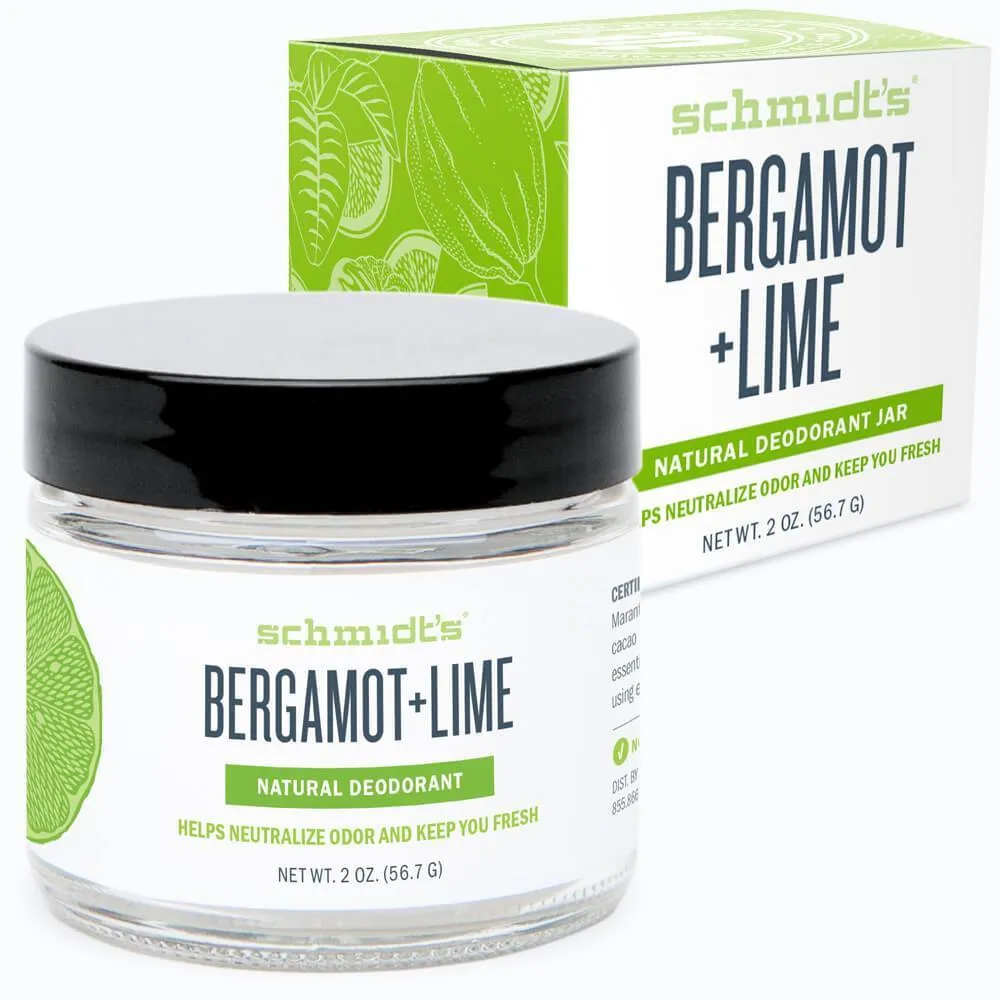 Schmidt's Bergamot   Lime Natural Deodorant 2 oz. Jar