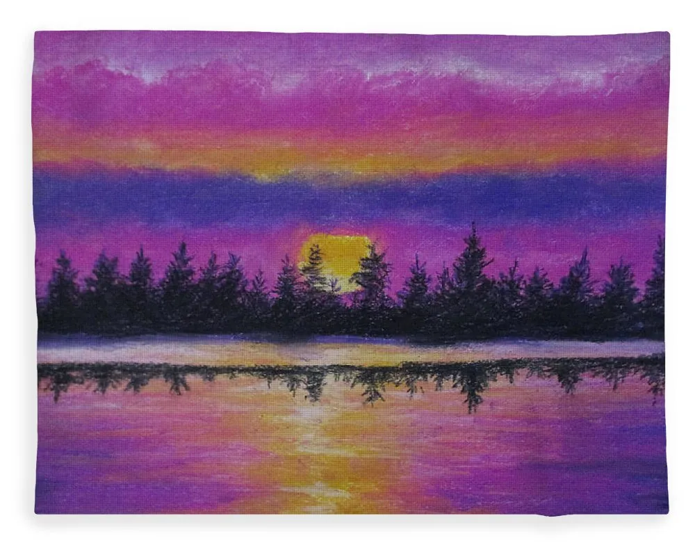 Setting Sea Sun - Blanket