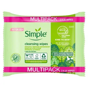 Simple Kind To Skin Cleansing Wipes Twin Pack