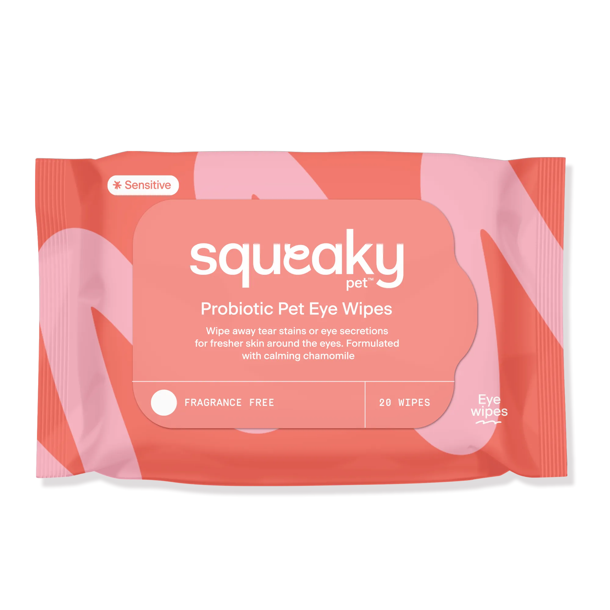 Squeaky Pet Probiotic Pet Eye Wipes 20pk