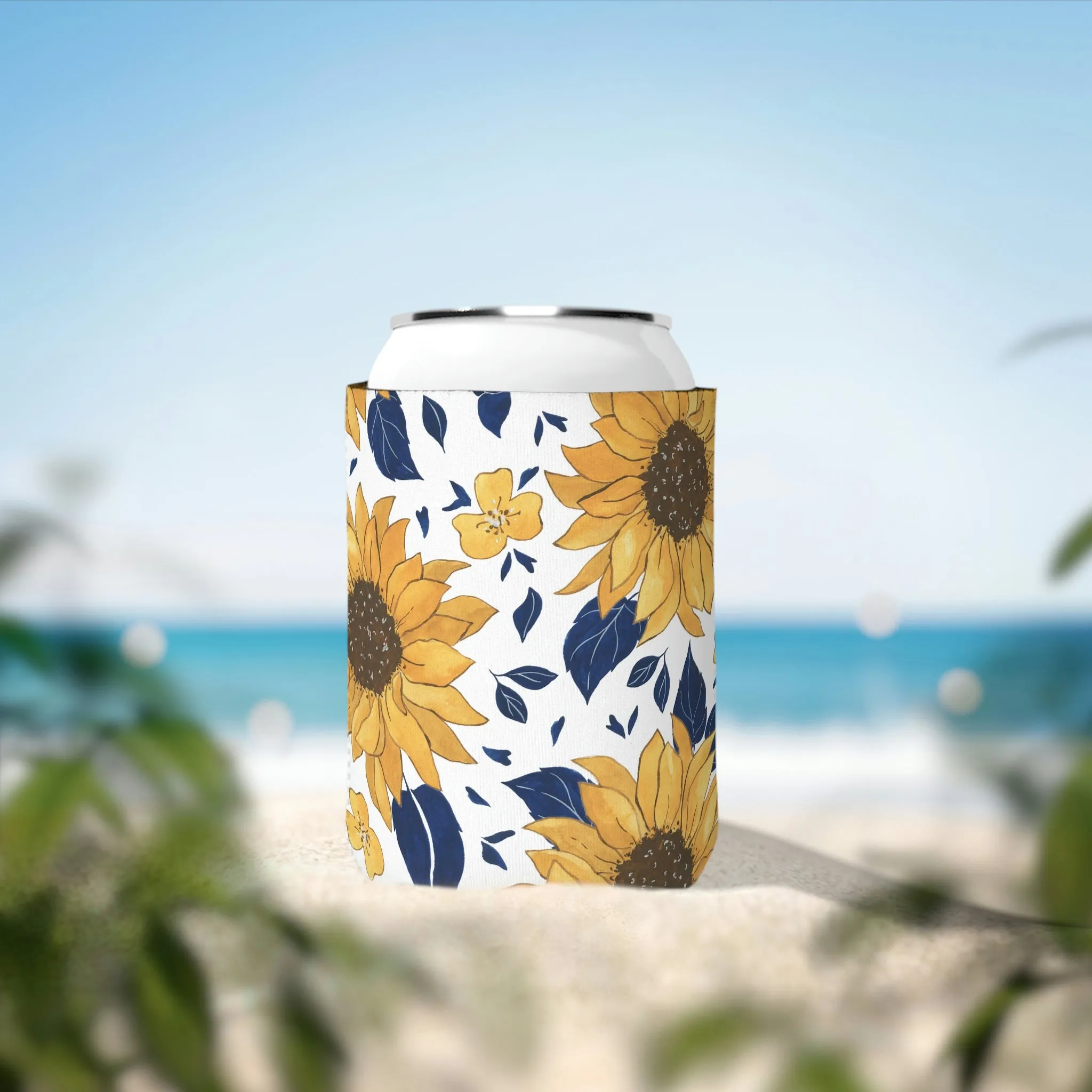 sunflower Can Cooler Sleeve