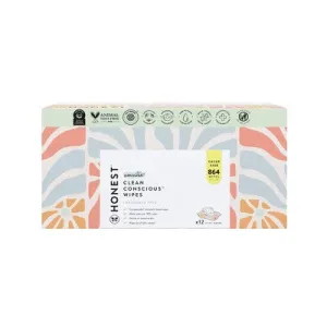 The Honest Company Plant-Based Baby Wipes made with over 99% Water - Sunburst - 864ct