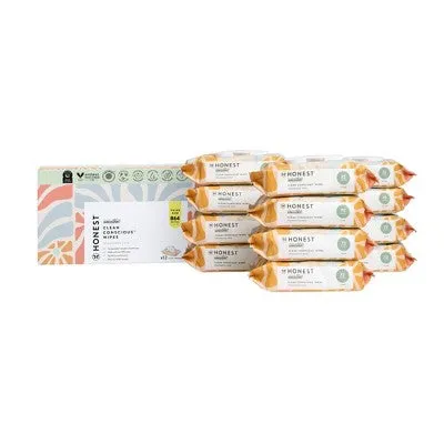 The Honest Company Plant-Based Baby Wipes made with over 99% Water - Sunburst - 864ct