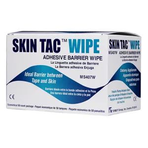 Torbot Skin Tac Adhesive Barrier Prep Wipe - Box of 50