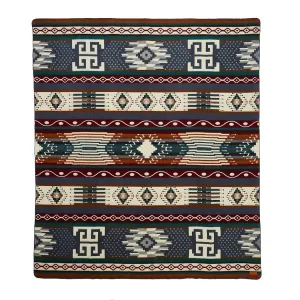 ULTRA SOFT SOUTHWESTERN DOT HANDMADE WOVEN BLANKET