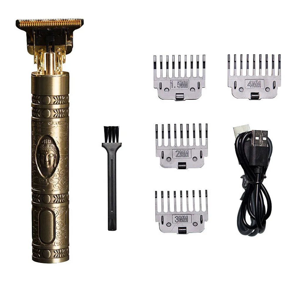 US Cordless USB Professional Hair Clippers Cutting Beard Trimmer Shaving Machine