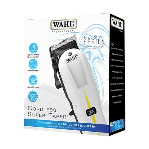 Wahl Cordless Taper Clipper - White