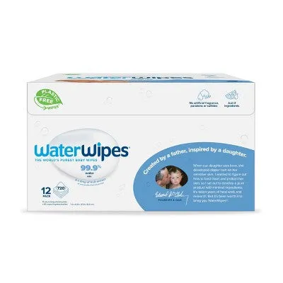 WaterWipes Plastic-Free Original Water Baby Wipes - 720ct