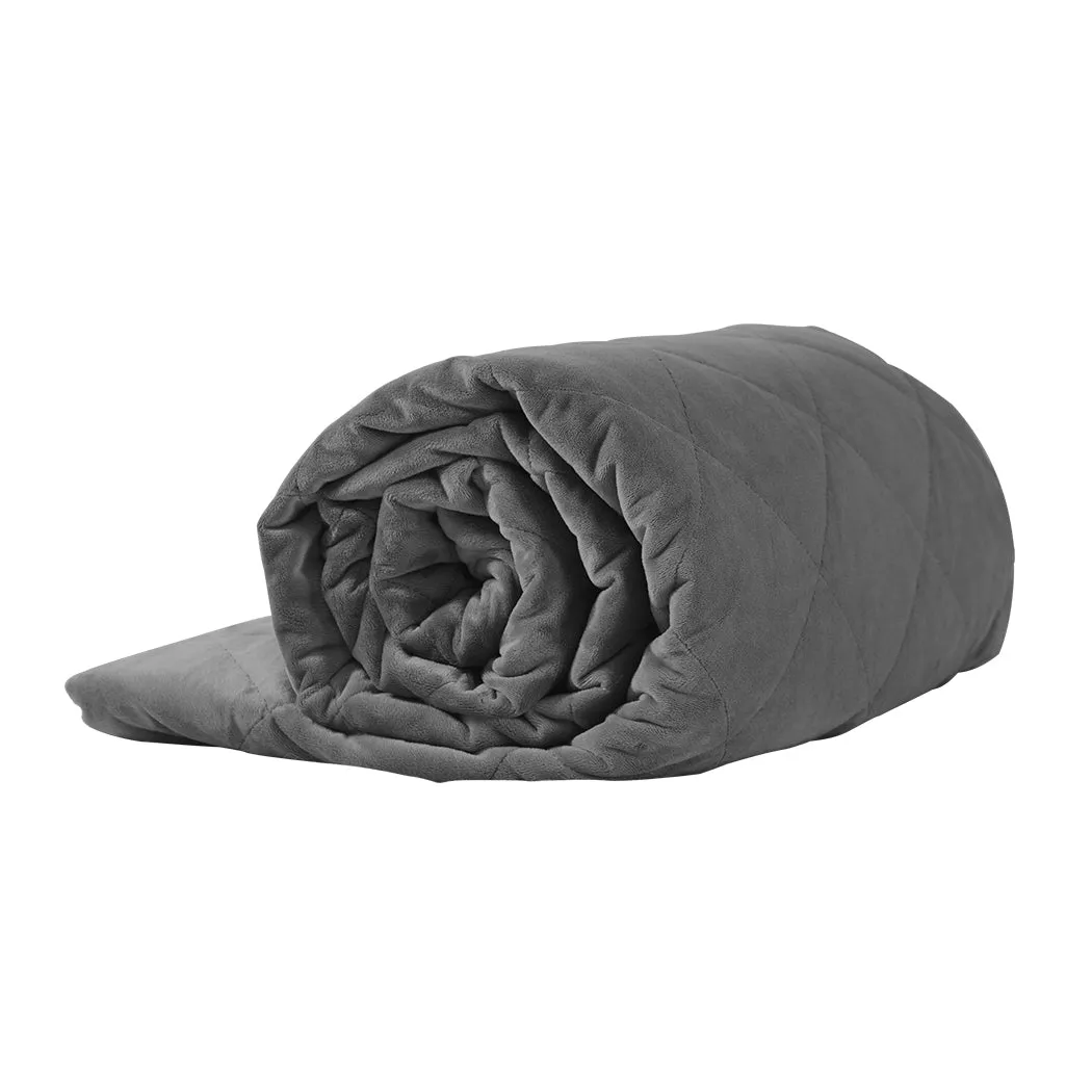 Waverly Weighted Soft Blanket 9KG Adults Size Anti-Anxiety Gravity - Grey