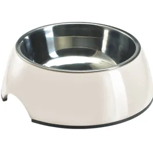 white melamin feeding bowl - 3 sizes