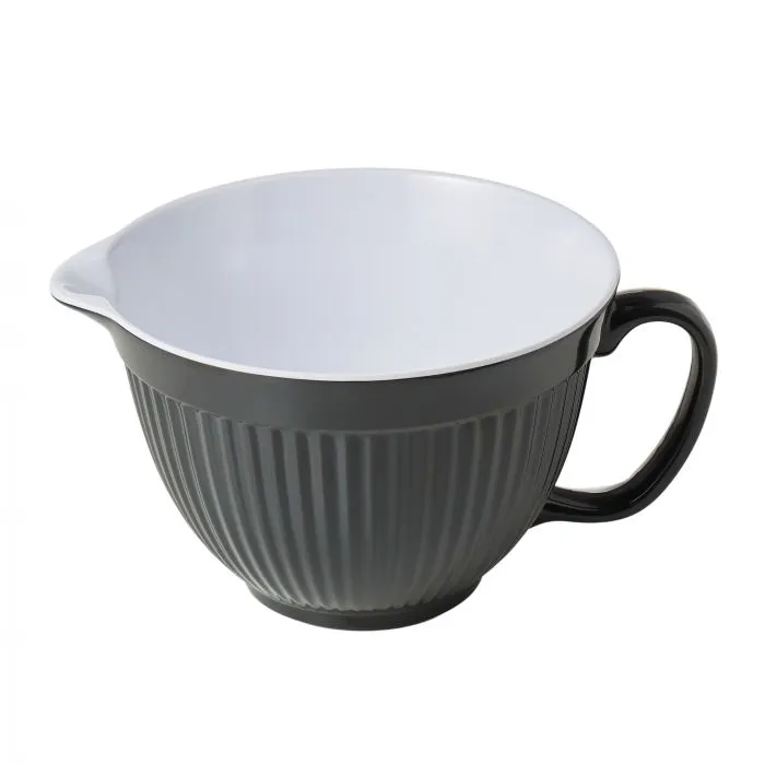 Zeal Melamine Mixing Bowl Jug 3l Dark Grey