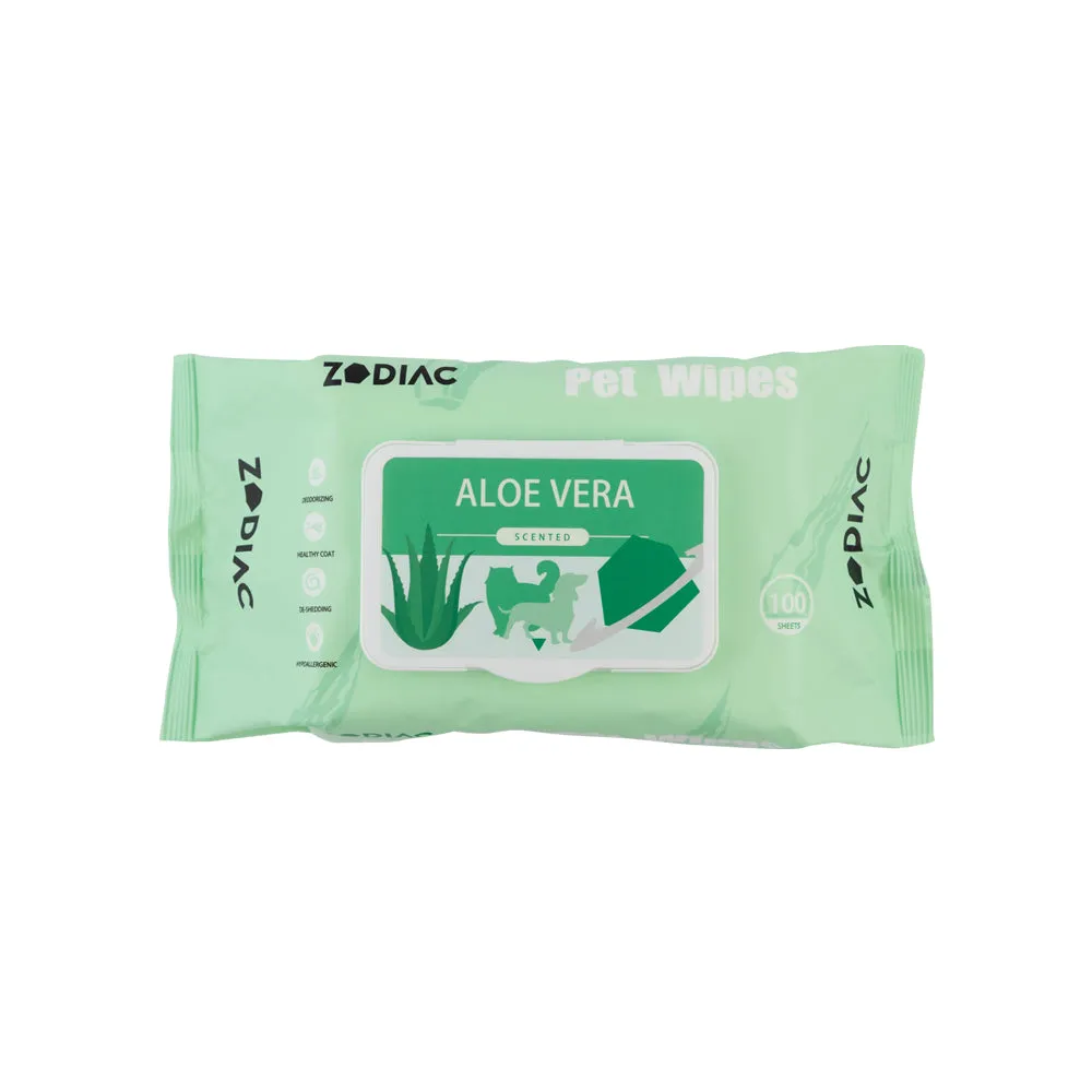 ZODIAC Pet Wipes Aloe Vera 100 Pack